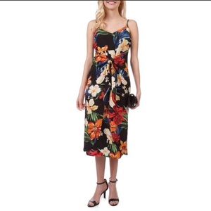 Lush Midi Tropical Dress